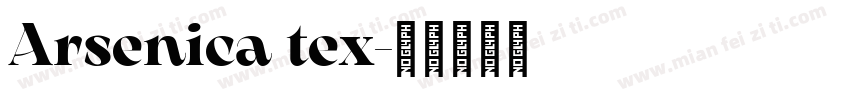 Arsenica tex字体转换